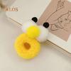 5/10Pcs Hair Ties Big Eyes Cartoon Shape Hairband Candy Color Hair Ring Double Ball Hair Ties High Elastic Hair Ropes