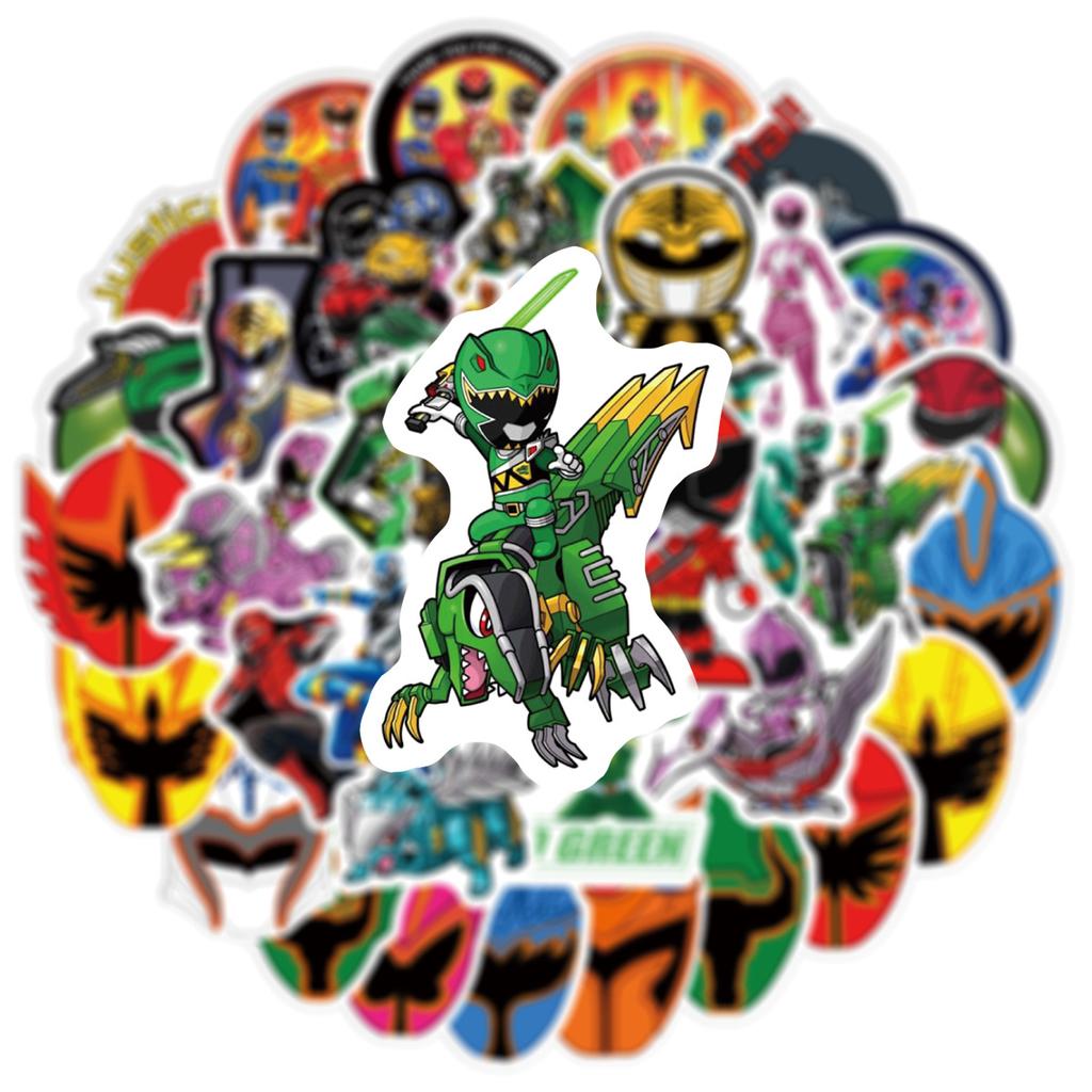 1050Pcs Mighty Morphin Power Rangers Stickers Cool Cartoon Kids Toys Animation Graffiti Diy Decoration Laptop Guitar Kid Toys