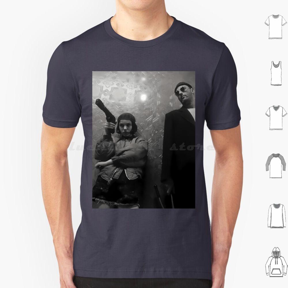 Leon The Professional Midcentury Retro Movie Poster T Shirt 6xl Cotton Cool Tee Leon Leon The Professional Movie The