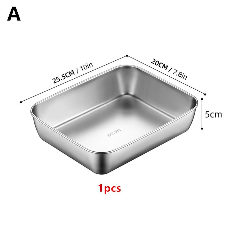 

Пластина для подачи суши из нержавеющей стали Прямоугольный поднос для суши Тарелка для сашими Многофункциональная тарелка для подготовки в горшочке Тарелка для салата