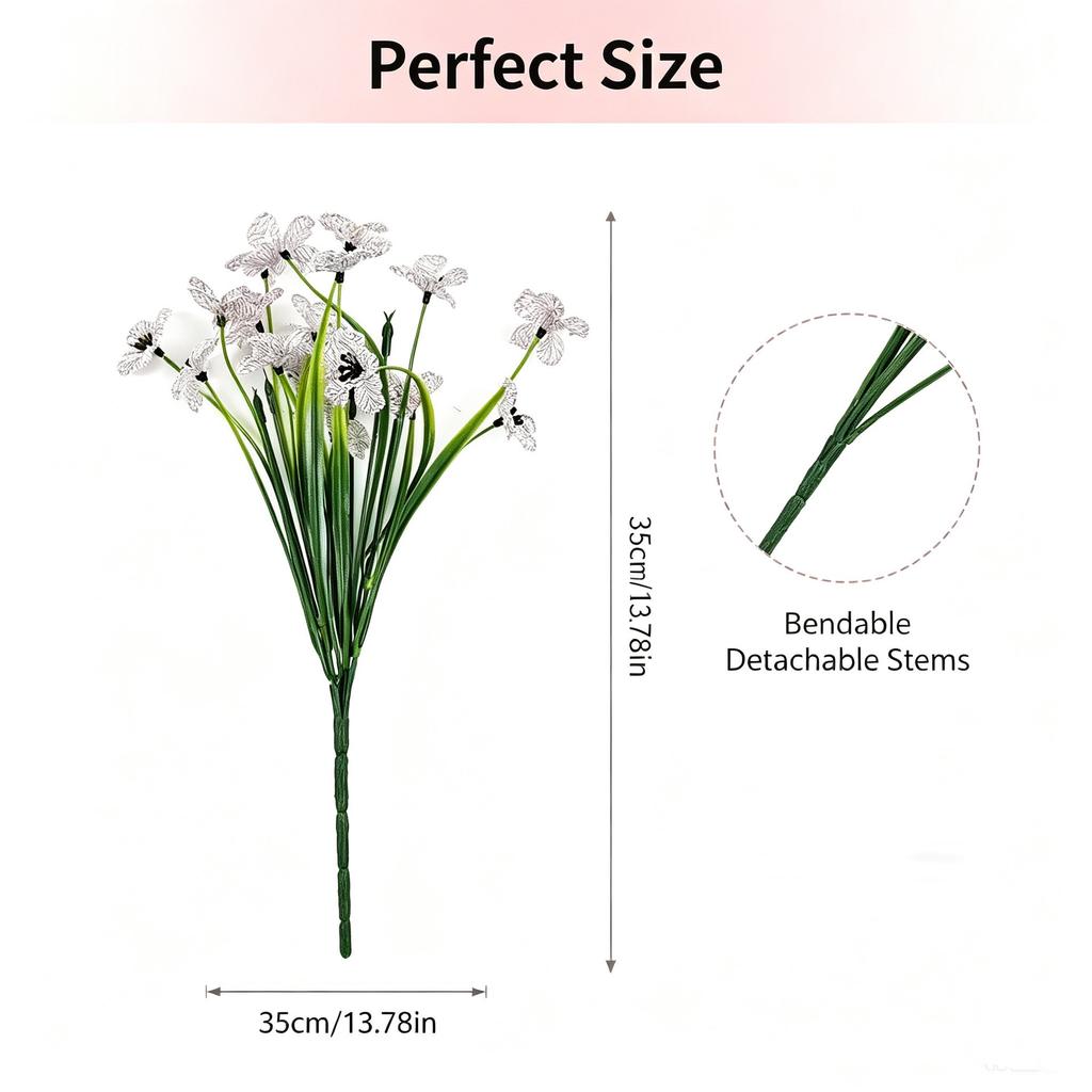 1 Stem 5 Branches Spring Grass Flower for Home and Indoor Decoration