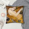 G-Gustav K-Klimt Oil Painting Pillow Case Sofa Decorative Home Double-Sided Print Plush Square Throw Pillow Covers Cushion Decor