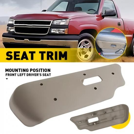 

Front Left Power Seat Adjuster Bezel for Chevy GMC Silverado Sierra 03-06 Tan EV