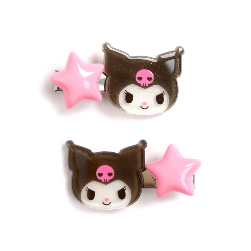 Kuromi acrylic hair clip Kuromi (pink)
