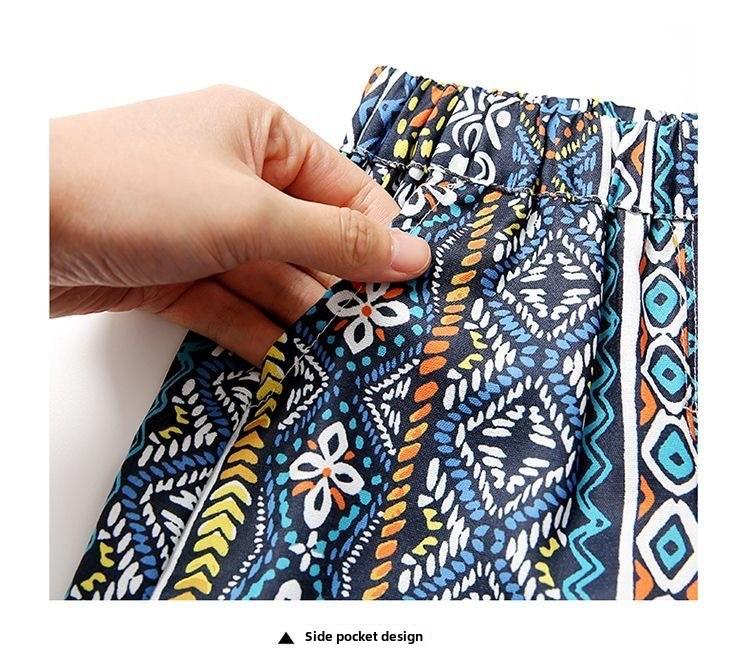 Girls' Ethnic-Style Summer Suit - Trendy, Lightweight, and Cool for Baby Fashionistas
