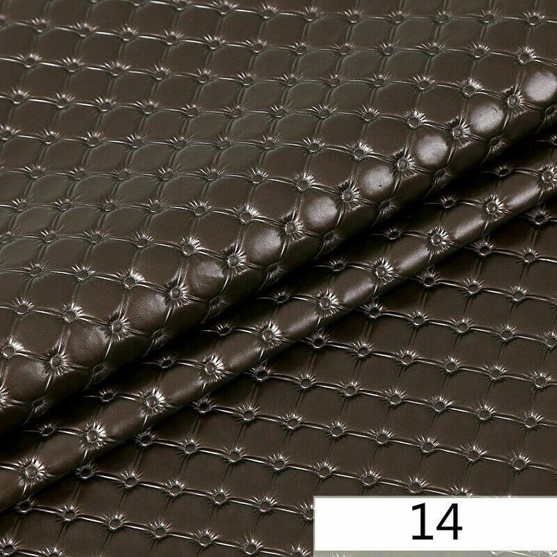 100x138cm Ražená PU kůže Umělá Syntetická Kůže Látky na Šití DIY Taška Pohovka Dekorace do Auta Domácí Čalounický Materiál