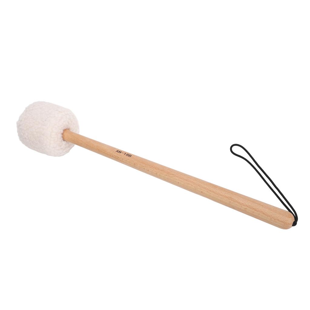 Drum Mallet Wool Fleece Beech Wood Handle Powerful Sound Large Drum Stick for Drums Gongs
