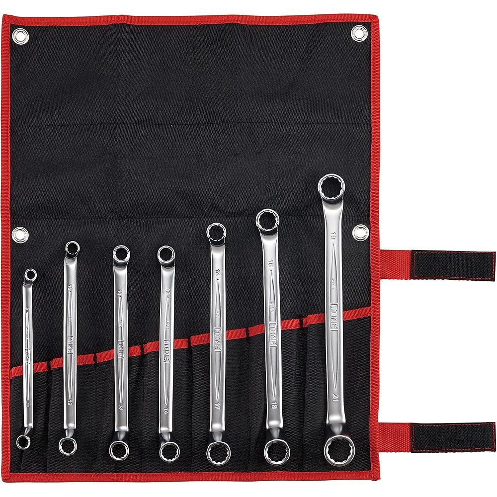 

Tone Long Socket Wrench Set 75 Degree Silver 7 Pieces