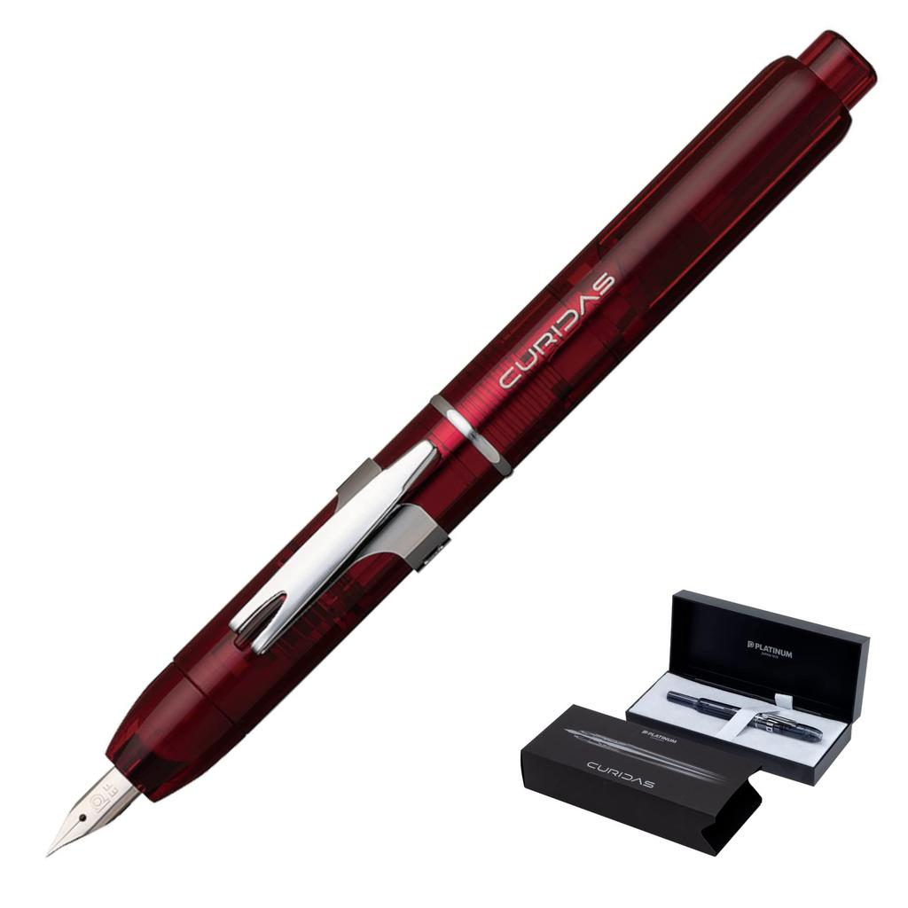 Platinum Fountain Pen, Curidus, Grand Red, Fine Point, PKN-7000#77-2