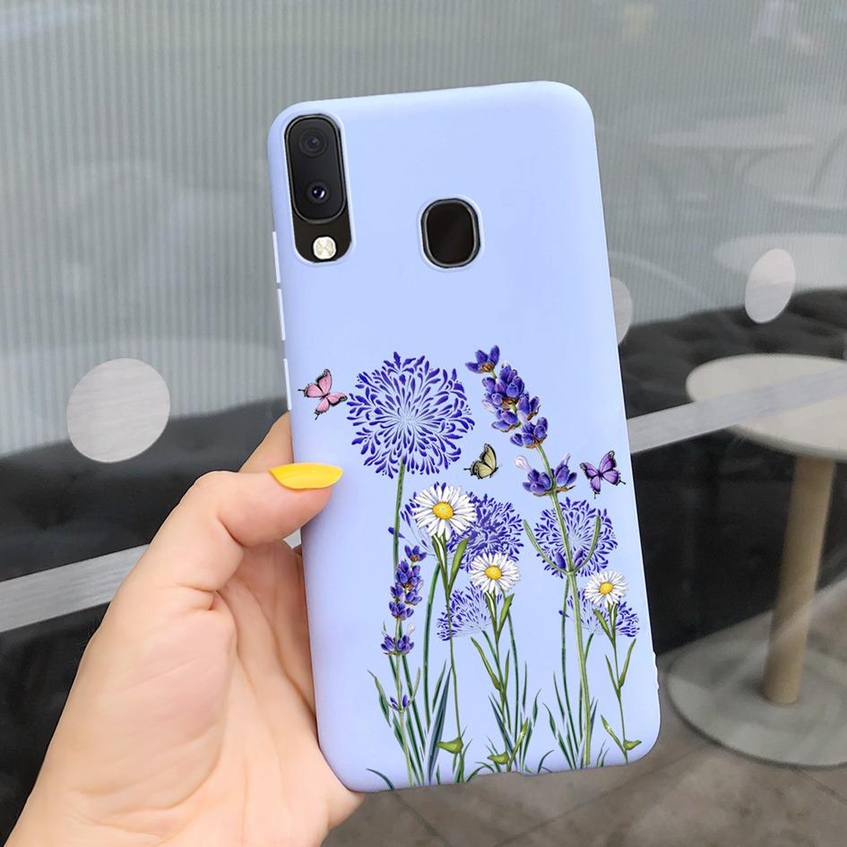 Bunte Blumen Hülle Für Samsung Galaxy A20 A20S A20E Hüllen Silikon Rückseite Weiche Fundas Für Samsung A20 S A207F A 20 E Coque