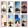 Coole IN M-Mecca P-Pilgrims Kunst Handyhülle Für Samsung S 25,24,23,22,30,21,10,9,Ultra,Plus,Lite,FE,4,5 G Weiche Schwarze Hülle