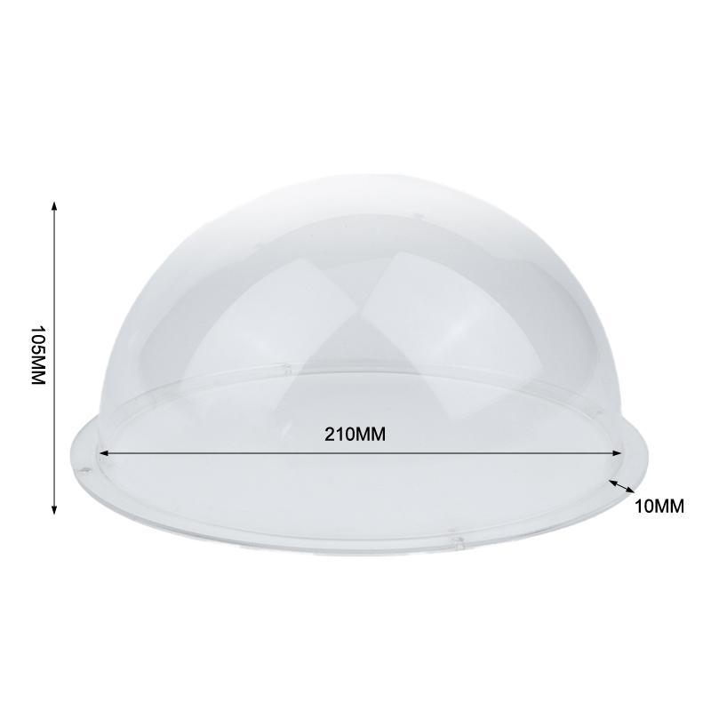 High Clarity Clear Security Camera Dome Cover Acrylic Hemisphere Replacement for Factory Outdoor Surveillance Use