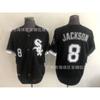 Maglia da Baseball Vintage Unisex Chicago White Sox Ricamata Retro Top Sportivo Traspirante