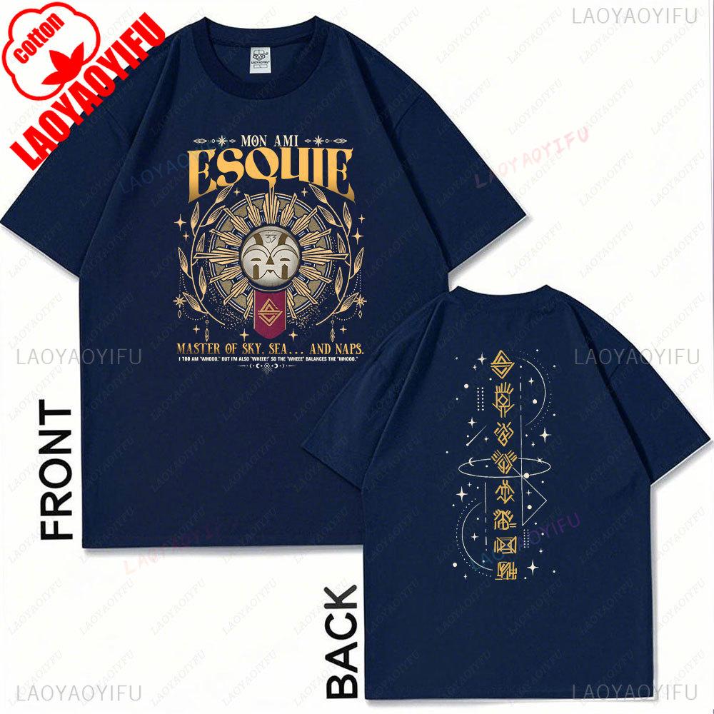 Esquie Clair Obscur Expedition 33 Women Shirt Funny Esquie Tshirt Expedition 33 Tee 2 Sided Game Shirt Women Clothing