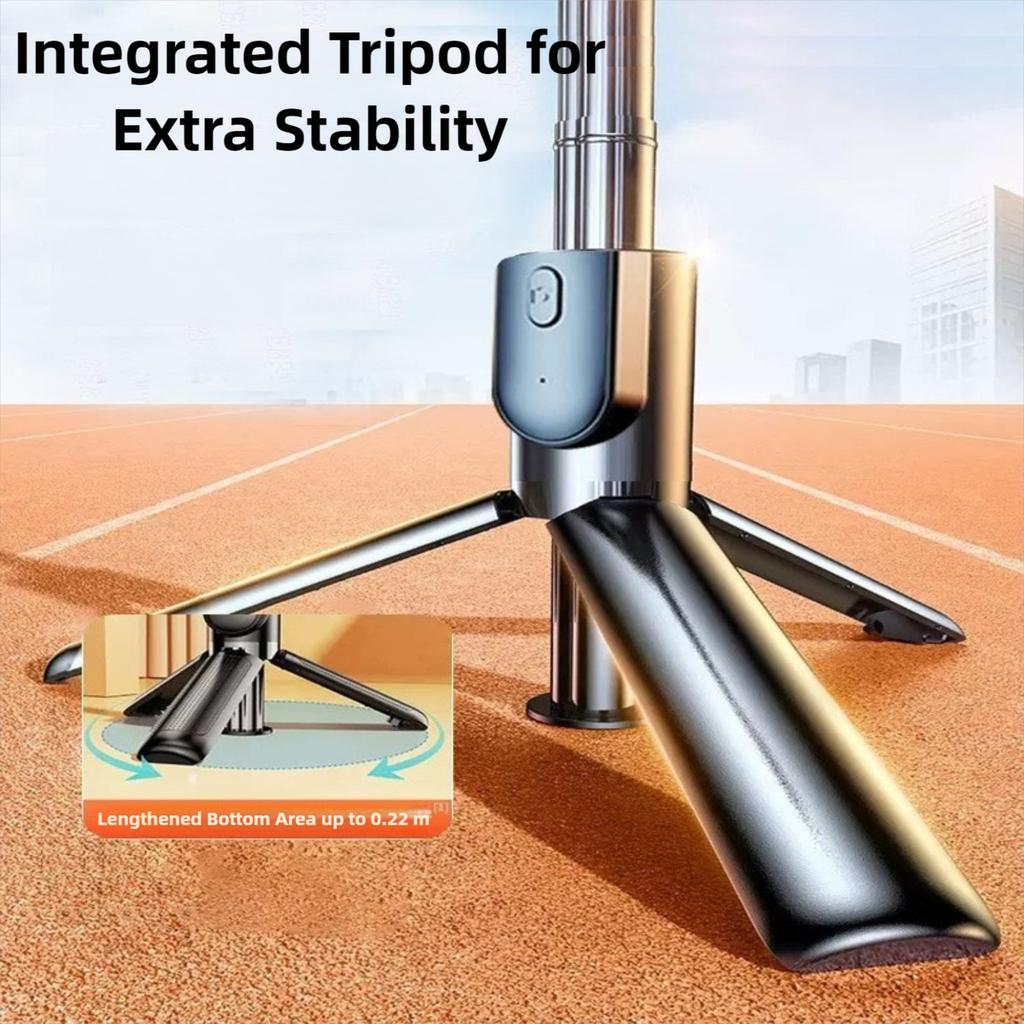 Extendable Tripod with LED Selfie Light Detachable for Ios Android Smartphone Wireless Bluetooth Selfie Stick Tripod with Remote