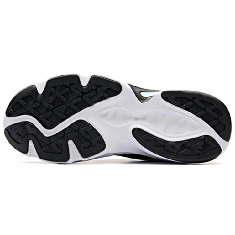 New ANTA Chunky Sneakers Women's Low Top Black/Green/White 12838808R-5