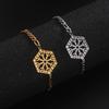 Viking Vegvisir Compass Bracelet Nordic Runes Bangle Amulet Odin Scandinavian Talisman Stainless Steel Vintage Jewelry