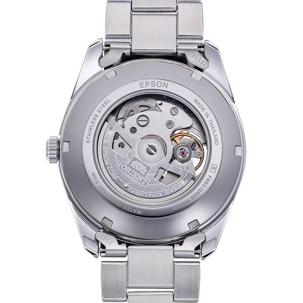 Orient Men's RN-AR0008E (Contemporary Semi-Skeleton Men's Metal) Round Watch Silver Stainless Steel