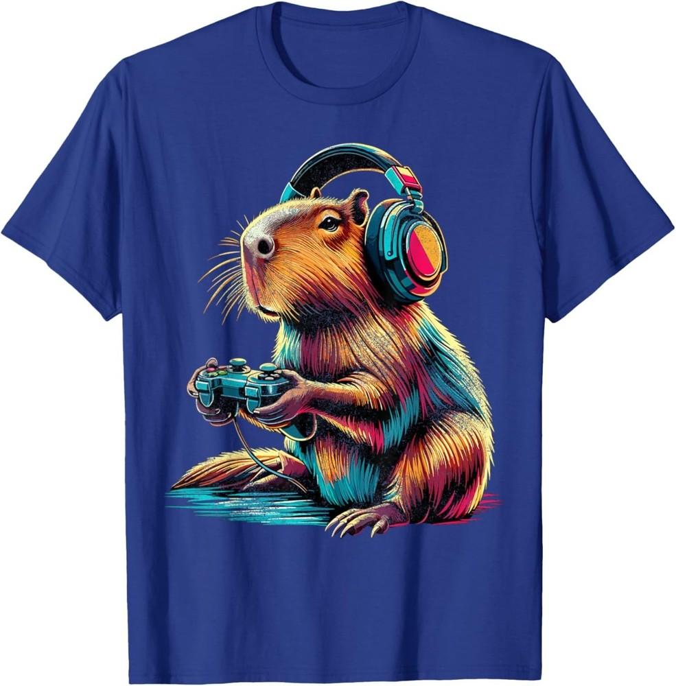 

Capybara Funny Video Games Capybara T-Shirt S