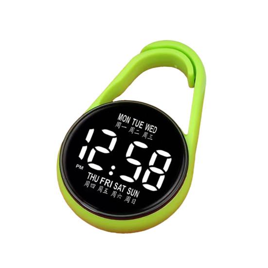 Examination Keychain Digital Watch Pocket LED Touch Watch Portable Clip-On Watch for Belt Backpack Students School Exams