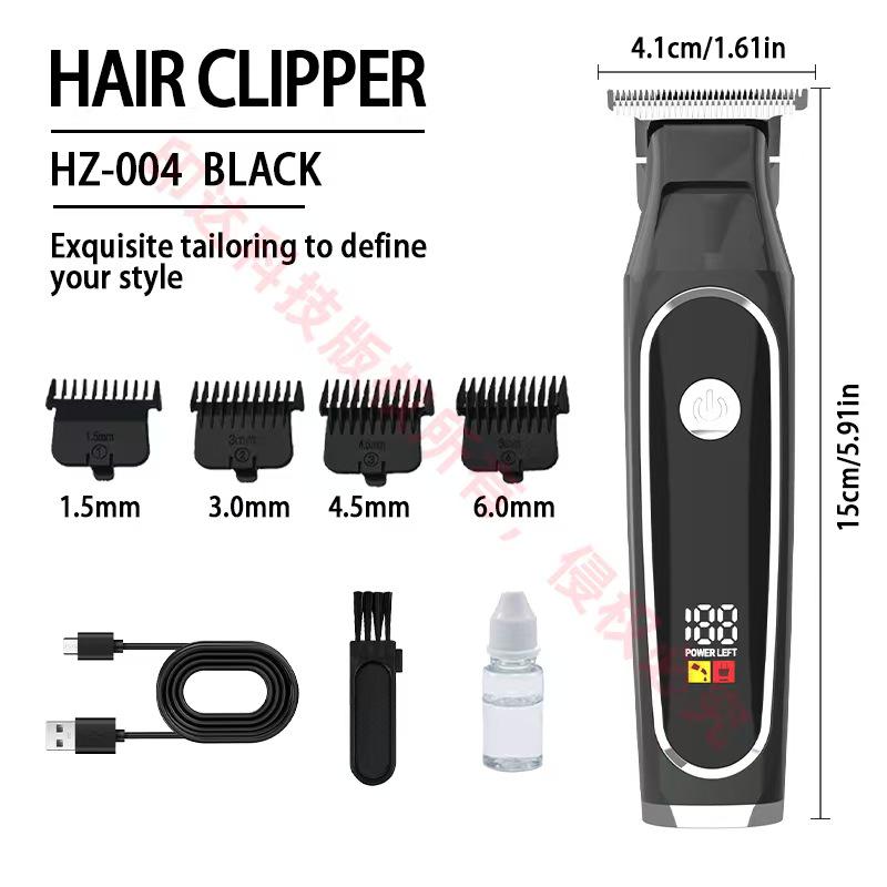 Shimi Digital Display USB Hair Clipper: Electric Hair Salon Tool and Shaver