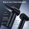 100000RPM 3-Gear Compressed Air Duster Adjustable PC/Keyboard Cleaner Portable Multi-functional Electric Air Blower