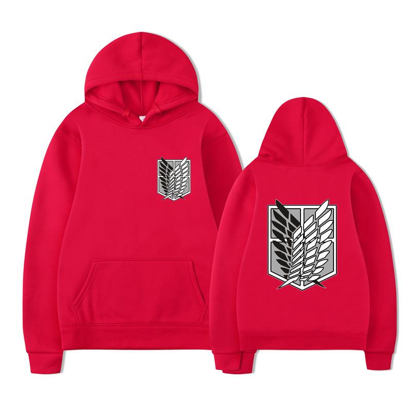 Attack on Titan Survey Corps Men's Hoodies Boys Harajuku Girls Pullover Fancy Music Gift Loose Comfortable Sweatshirt