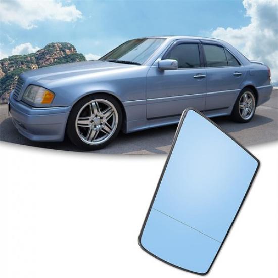 Left Side Heated Mirror Glass w/ Backing For Mercedes-Benz E320 S600 C220 SL600
