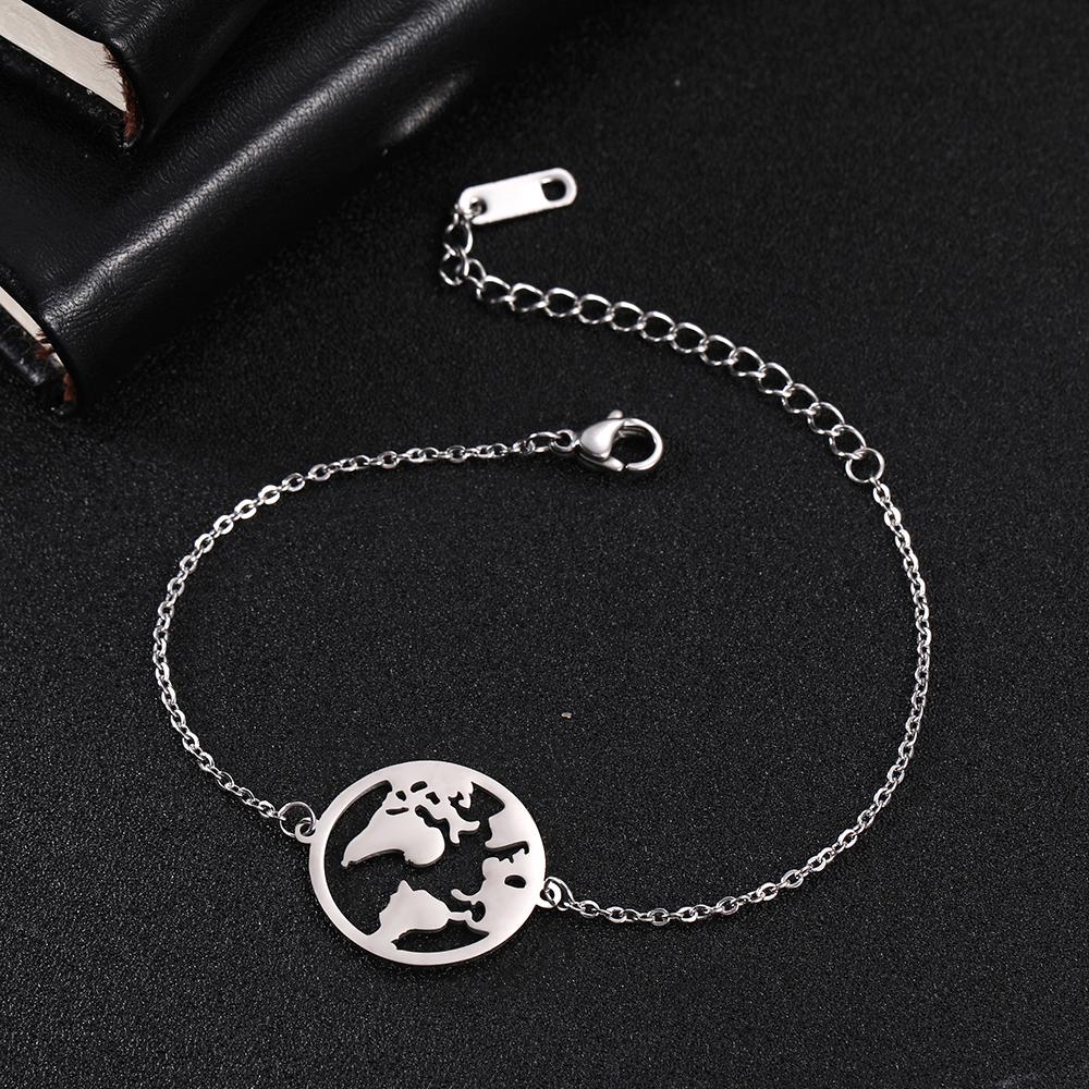 Plane Charm Bracelet Stainless Steel Aircraft Airplane Adjustable Chain Bracelets On Hand Pulsera Jewelry Gift for Women