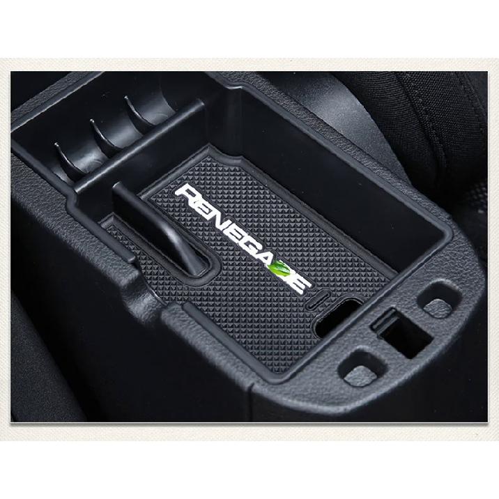 ABS Car Center Armrest Caixa de armazenamento Container Estojo de luvas para Jeep Renegade 2014 - 2021 Acessórios interiores