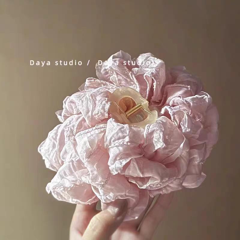 Korean Gauze Flower Multi-layer Bow Hair Clip for Enhanced Volume