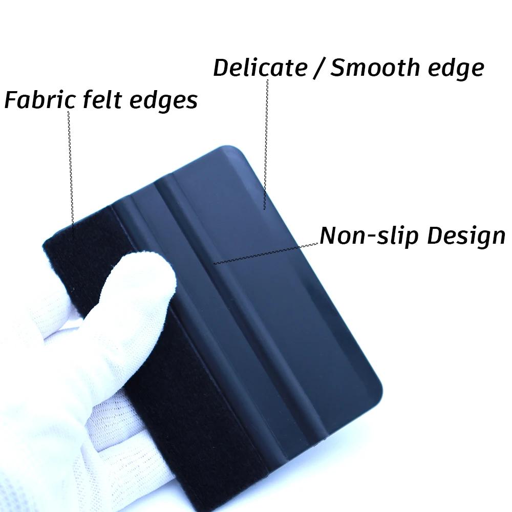 1pc Auto Styling Felt Edge Vinyl Squeegee Car Vinyl Scraper Vehicle Window Tint Film Wrapping Squeegee Applicator Tool