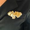 Broches Irregulares Abstractos Metal Chapado en Oro Broches Geométricos Impermeables Color Plata Pines de Solapa Decoración para Ropa