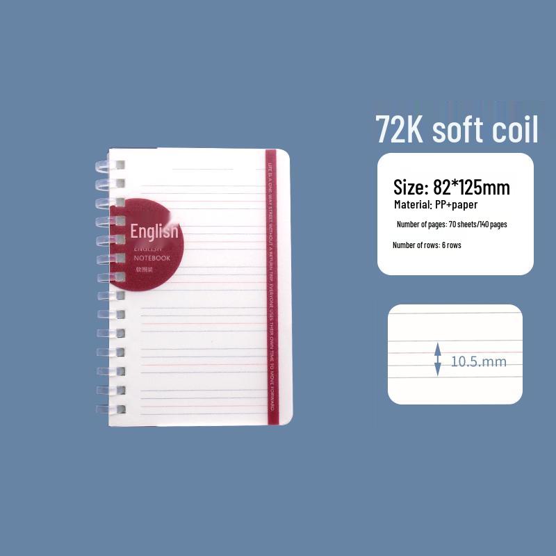 Extra Thick B5 Horizontal Grid Soft Coil Notebook – A5 Size, Hand-Friendly Design