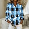 Women's Christmas Print Cardigan Long Sleeve Casual Top