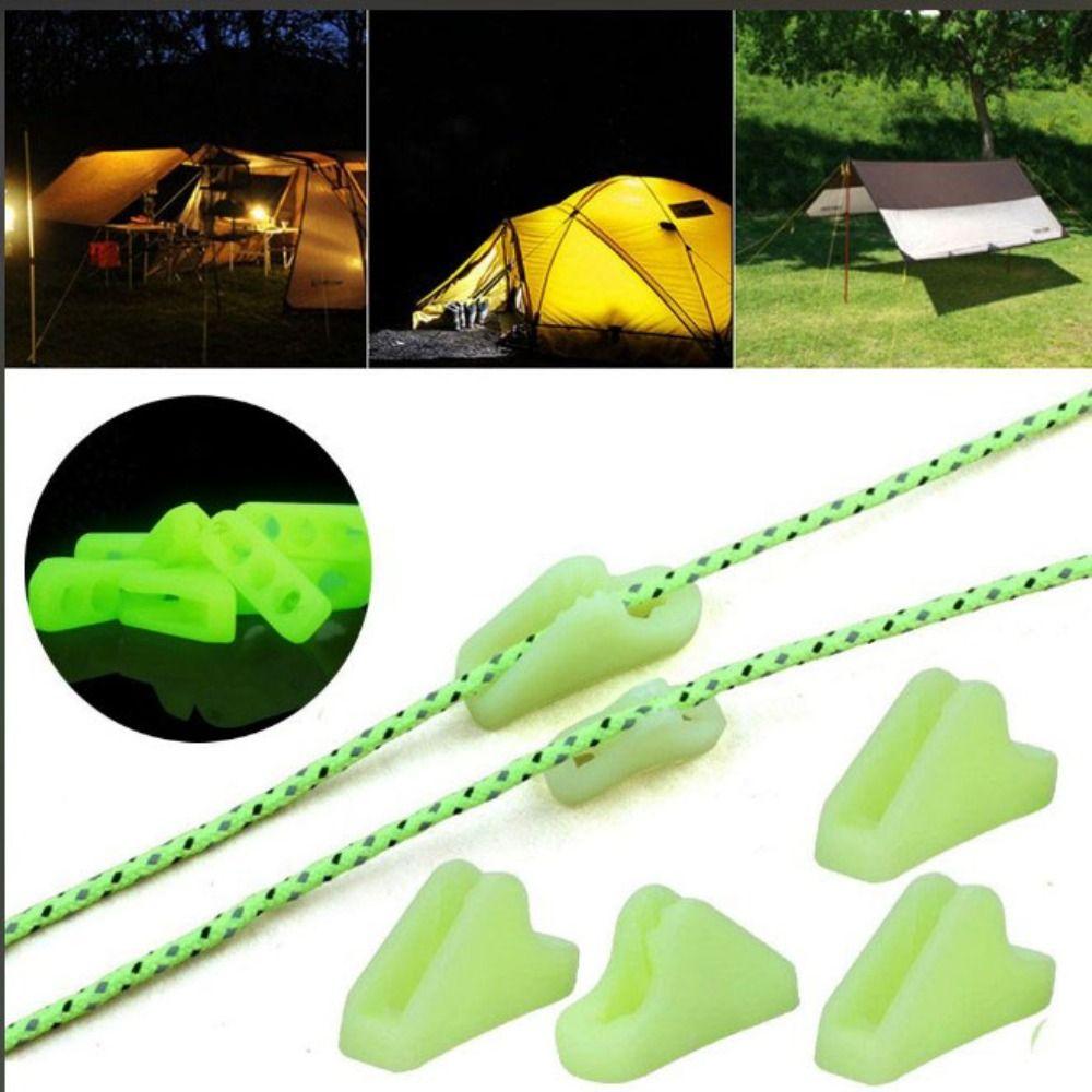 4mm/6mm Outdoor Tent Guyline Ropes 4M Length with Adjuster Tensioner Reflective Camping Guy Lines Camping Accessories