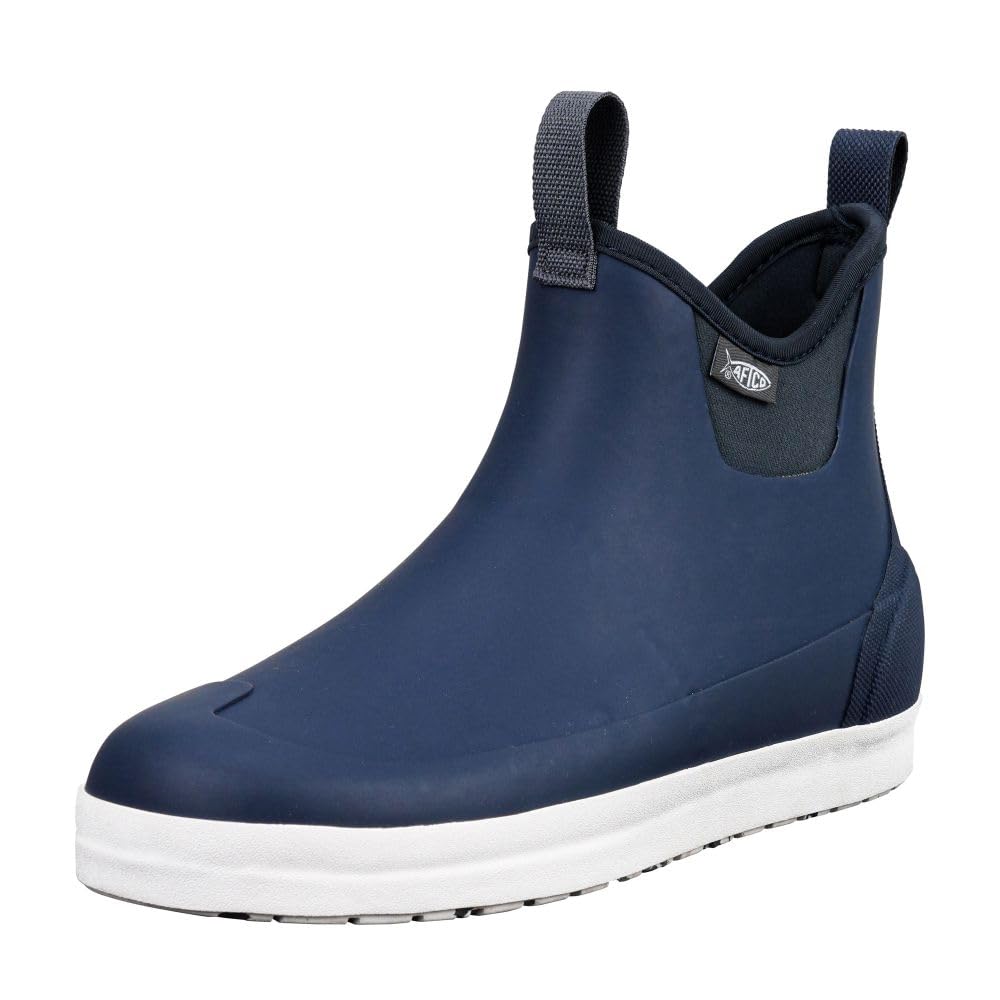 Aftco Ankle Deck Fishing Size Boots, Navy, 25.5-26.0 (AFB100)