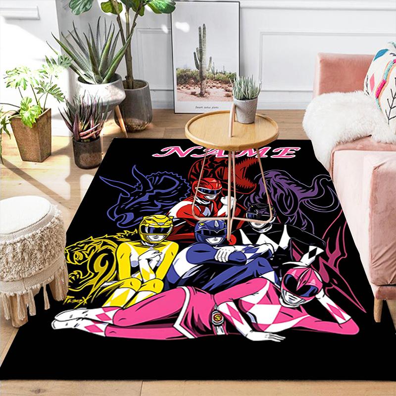 Custom 1Pc Power Rangers Artwork Rug Office Carpet Indoor Outdoor Entrance Doormat Nonslip Soft And Comfortable Living Room D2915214