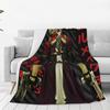 Devil-May Crys Dante Sparda Throw Blanket for Couch Soft Fuzzy Plush Blanket Multiple Sizes for All Seasons