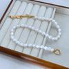 Exquisite baroque freshwater irregular pearl bracelet and necklace set