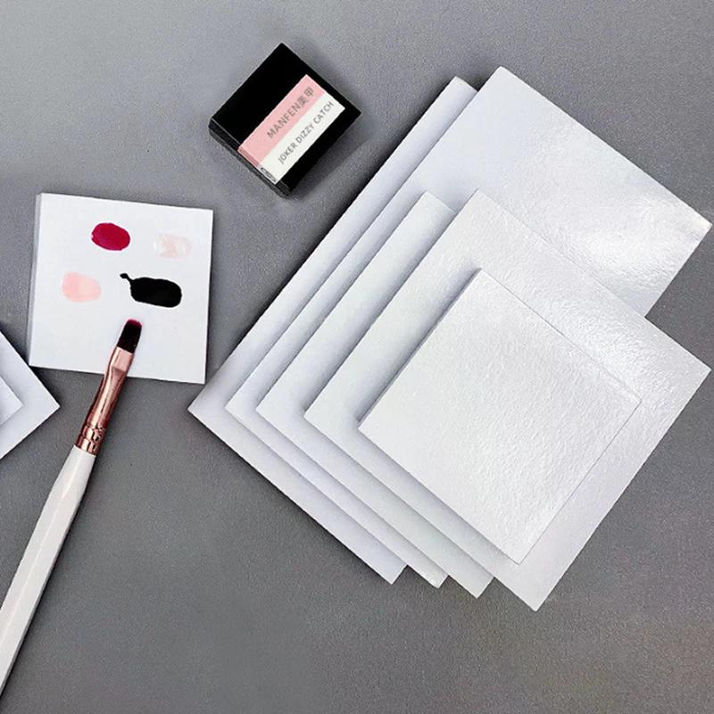 50 Stück Nagelgel-Palette Malwerkzeug Wasserdicht Nagellack Farbmischtablett Einweg Abreißbares Farbtonpapier Klebebuch