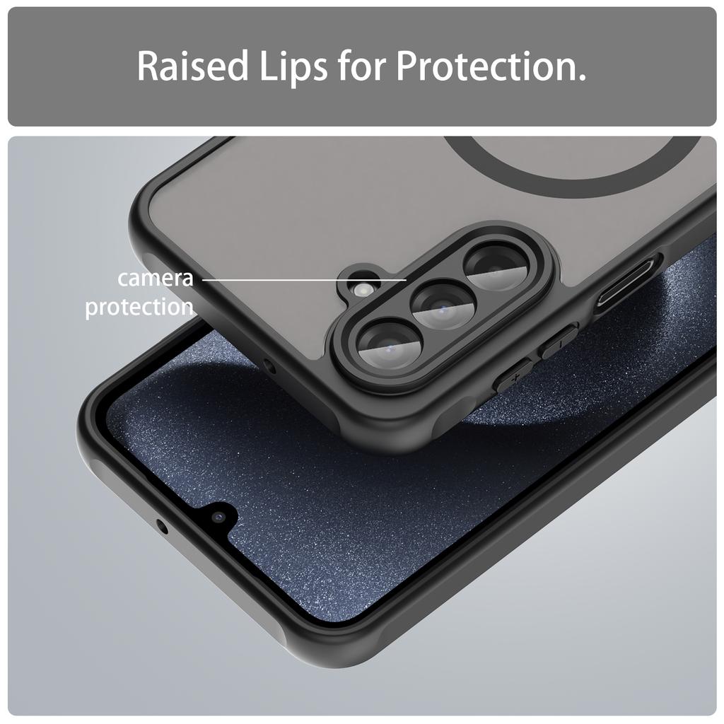 For Samsung Galaxy A17 5G Case Compatible with MagSafe Anti Drop PC+TPU Phone Cover