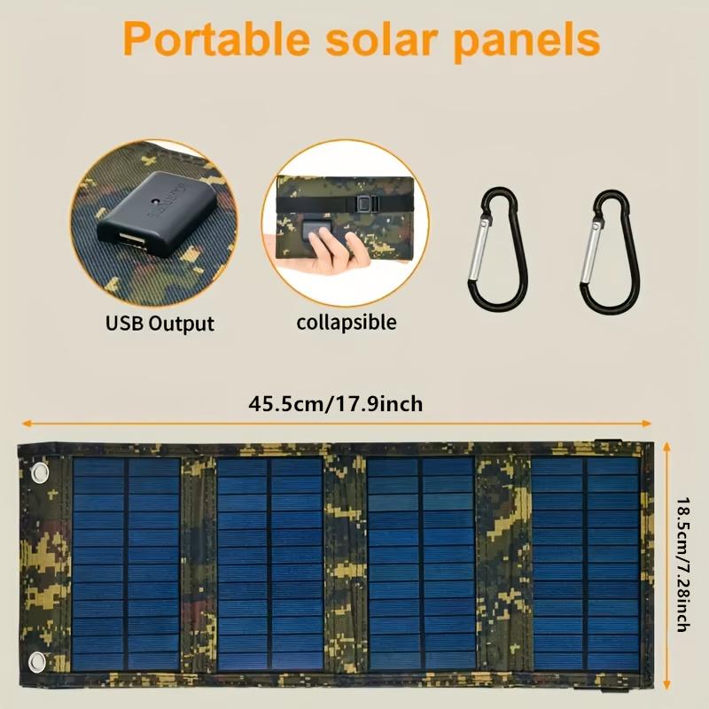 1pc USB  Folding Solar Panel Portable Flexible Small Waterproof 5V Folding Solar Panels Cells For Mobile Phone Battery Charger