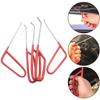 5PCS New Double Layer Dent Repair Pry Bar Flat Bar Hail Hook Repair Tool Car Body Dent Removal Automotive Hooks Rods