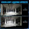 2Pcs H1 LED Headlight Bulbs Canbus 25000LM 50W 1:1 Mini Wireless Light With Fan H1 Turbo Lamps Car Headlamp Plug&Play 6500K White 12V