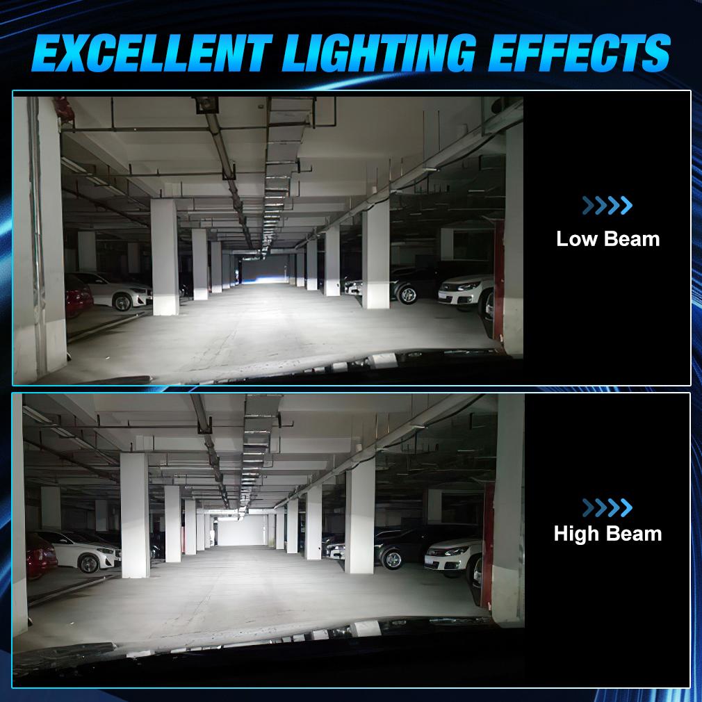 2Pcs H1 LED Headlight Bulbs Canbus 25000LM 50W 1:1 Mini Wireless Light With Fan H1 Turbo Lamps Car Headlamp Plug&Play 6500K White 12V
