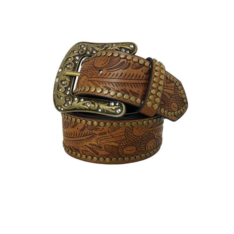 This Autumn's New European and American Style Engraved Belt Is Versatile for Women and Can Be Paired with A Jeans Belt