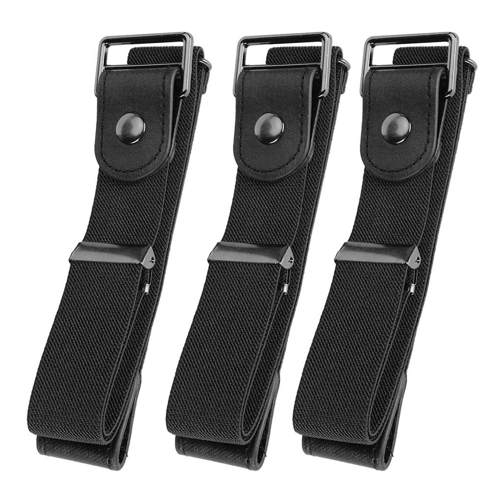 3 Set Elastic Belt Fashion Stretch with Buckle Clothing Accessories for Woman Man