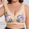 Plus-size Women's Spring and Summer Tank Tops with Wide Straps Gather Full Cup Bra
