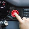 Accessoires de voiture Bouton-poussoir de démarrage/arrêt de moteur Autocollant Personnalisable Anneau Adhésif Facile à Installer Autocollant Décoratif